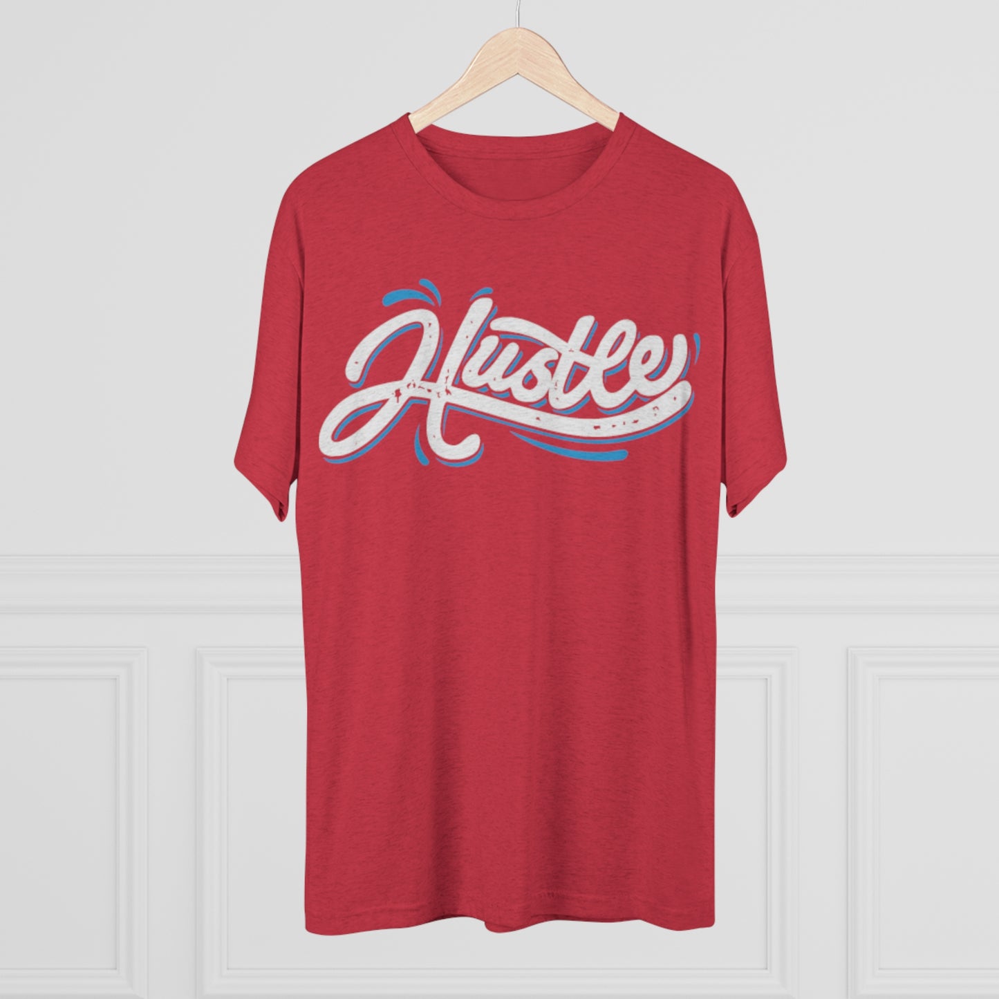 Hustle Wavy Men's Tri-Blend Crew Tee