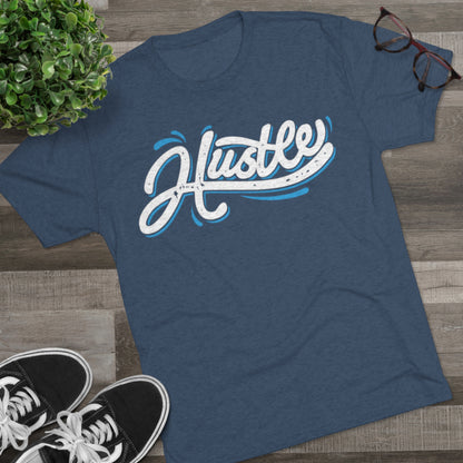 Hustle Wavy Men's Tri-Blend Crew Tee