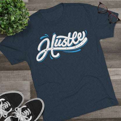 Hustle Wavy Men's Tri-Blend Crew Tee