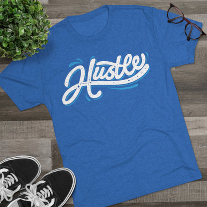 Hustle Wavy Men's Tri-Blend Crew Tee