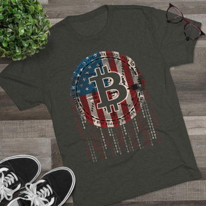 American Bitcoin Men's Tri-Blend Crew Tee