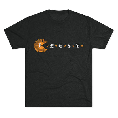 Bitcoin Feast Men's Tri-Blend Crew Tee