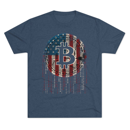 American Bitcoin Men's Tri-Blend Crew Tee