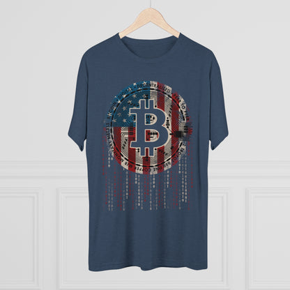 American Bitcoin Men's Tri-Blend Crew Tee