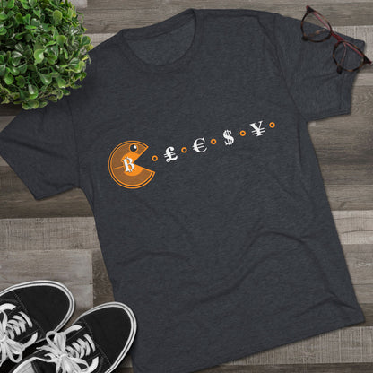 Bitcoin Feast Men's Tri-Blend Crew Tee