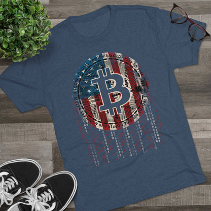 American Bitcoin Men's Tri-Blend Crew Tee