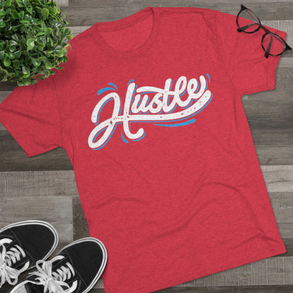 Hustle Wavy Men's Tri-Blend Crew Tee