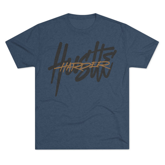 Hustle Harder Men's Tri-Blend Crew Tee