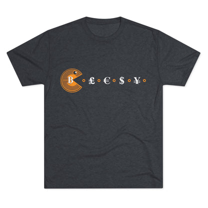 Bitcoin Feast Men's Tri-Blend Crew Tee