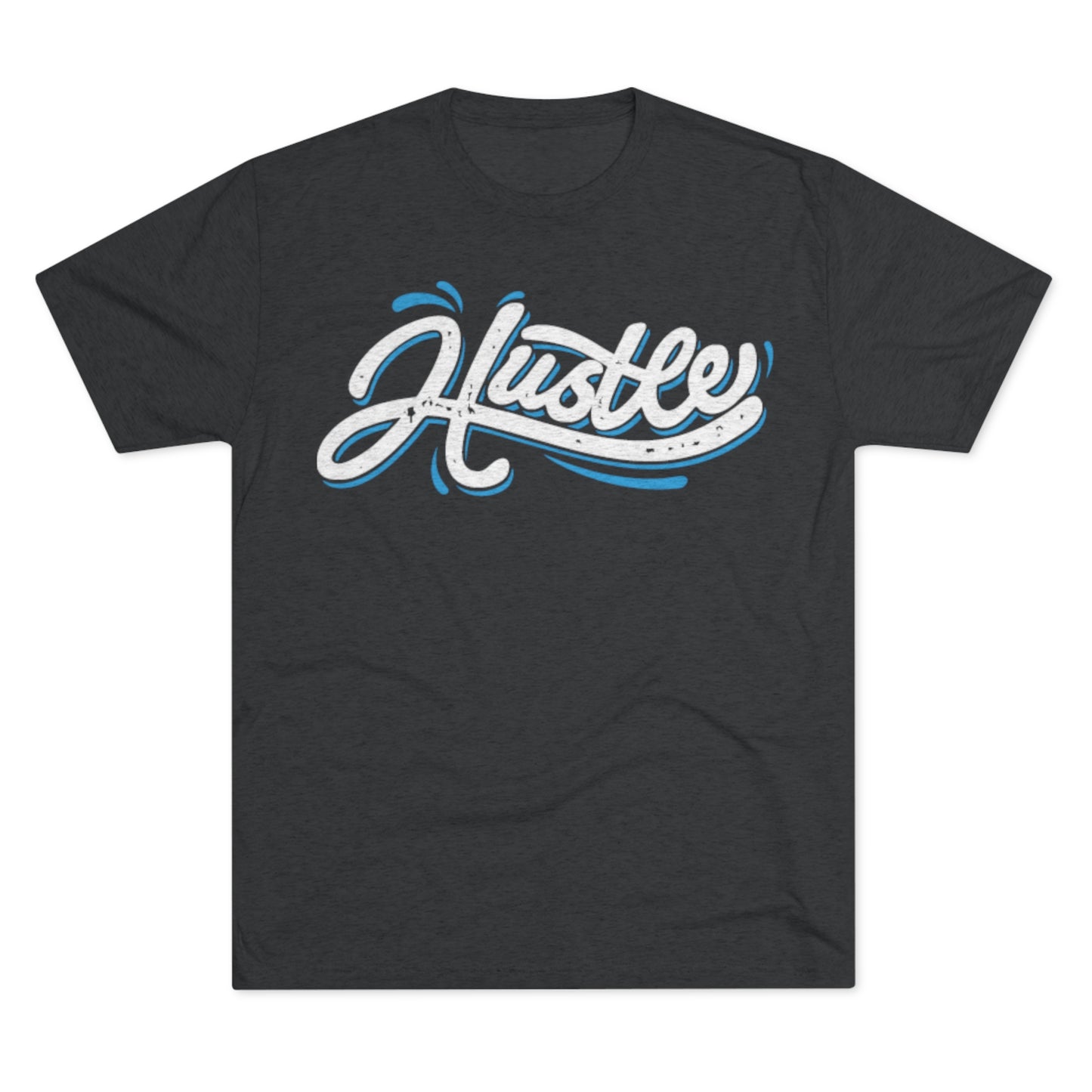 Hustle Wavy Men's Tri-Blend Crew Tee