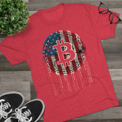 American Bitcoin Men's Tri-Blend Crew Tee