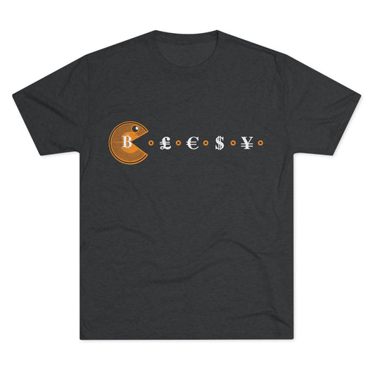 Bitcoin Feast Men's Tri-Blend Crew Tee