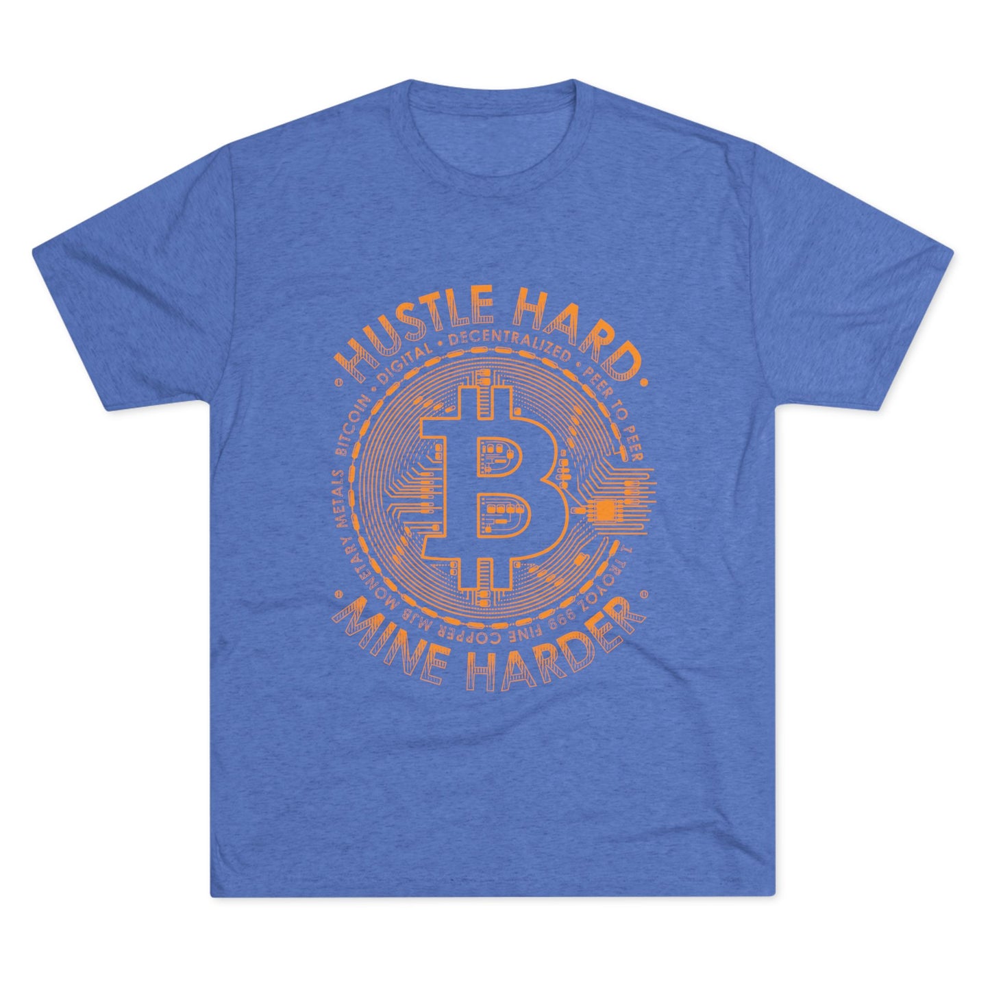 Bitcoin Mine Harder Men's Tri-Blend Crew Tee