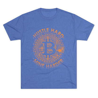 Bitcoin Mine Harder Men's Tri-Blend Crew Tee