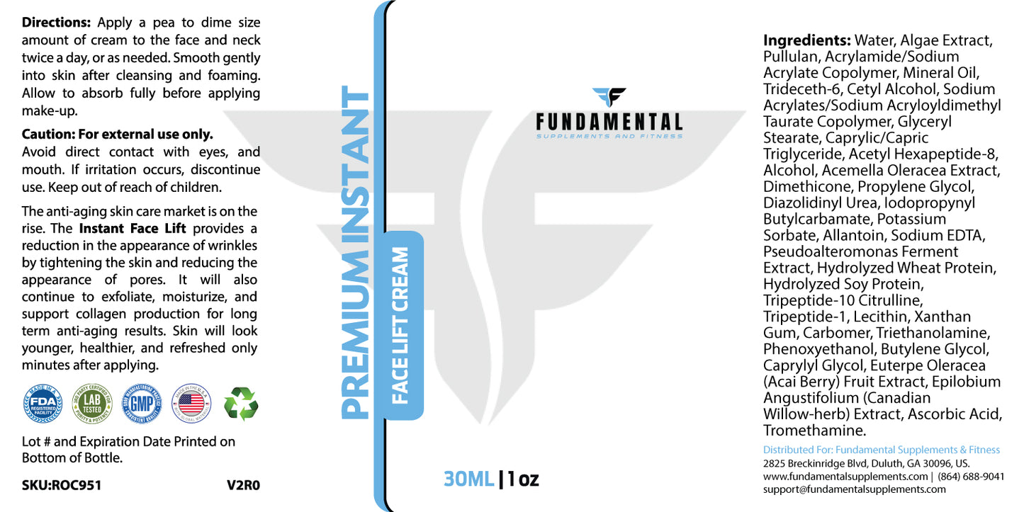 Premium Instant Facelift Cream