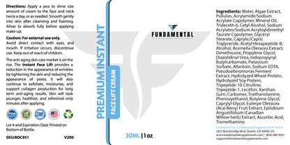 Premium Instant Facelift Cream