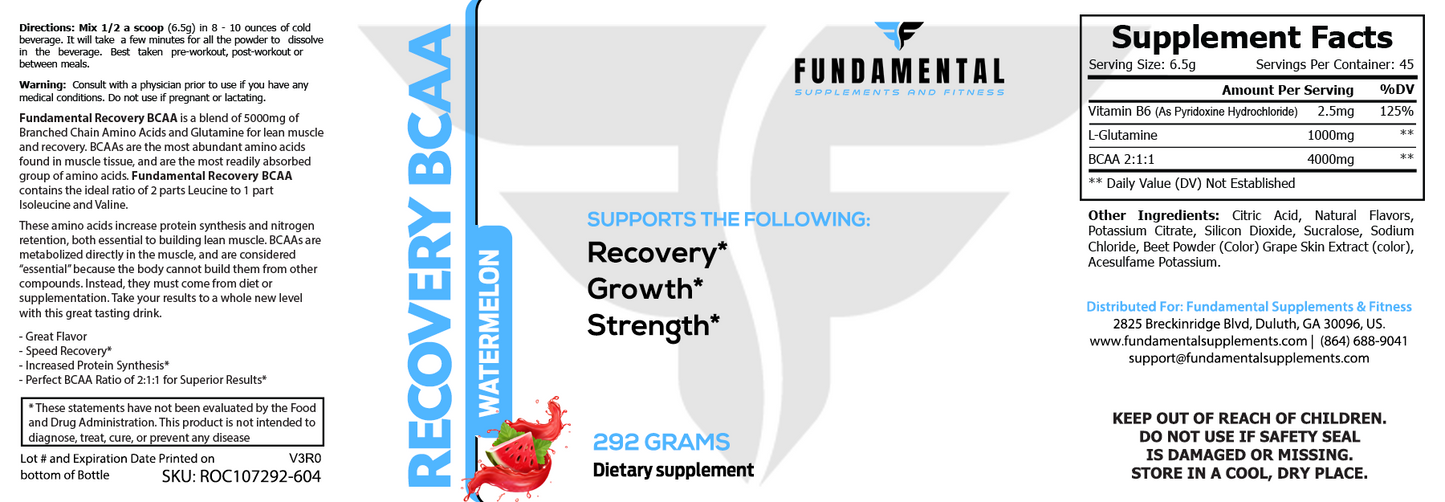 Recovery BCAA